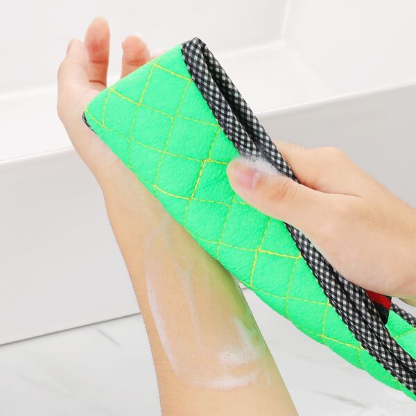 

1pc Geometric Pattern Random Color Bath Strip, Multicolor