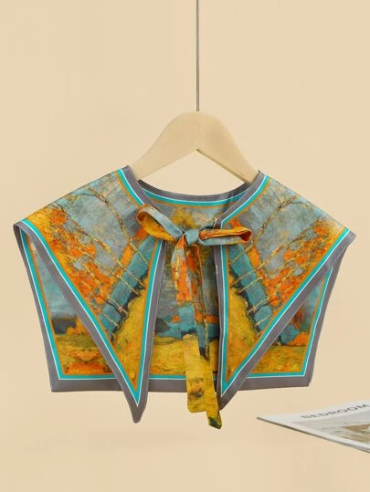 付け襟 カラーブロックの画像