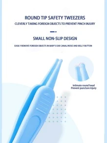 Set de 4 piezas para el cuidado de las uñas del bebé, incluye cortaúñas para bebé (1 set) - Azul - Ver 3