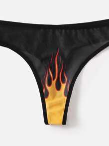 ROMWE Grunge Punk Đồ lót gợi cảm Nữ Ngọn lửa Lãng mạn - Nhiều màu - Xem 4