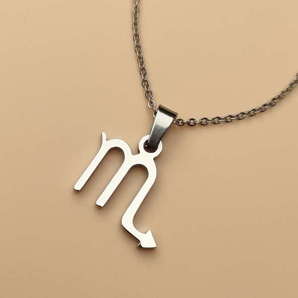 

Constellation Symbol Pendant Necklace, Silver