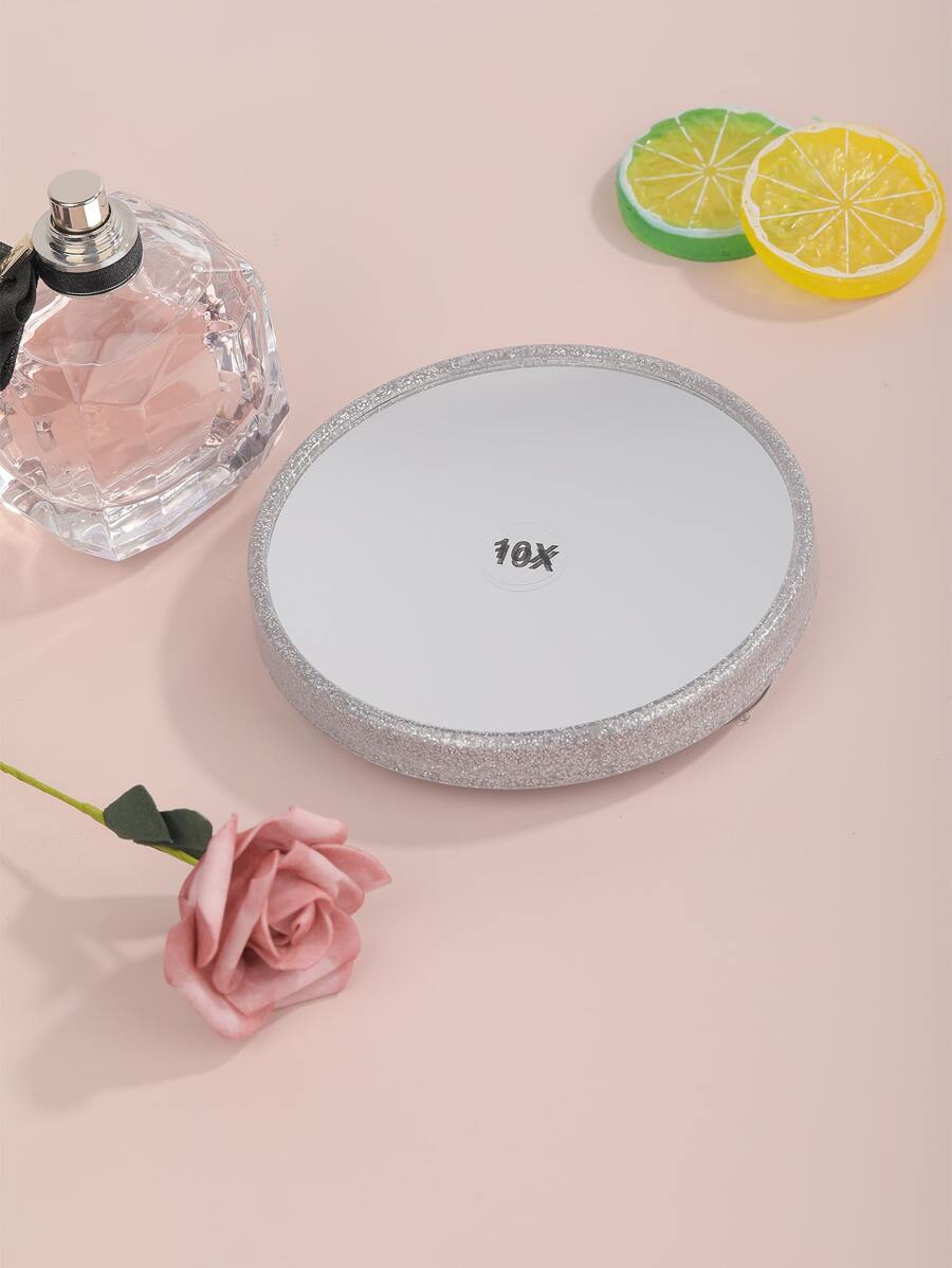 10x Magnification Makeup Mirror - Silver - View 1