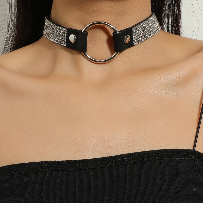 

Rhinestone Decor Choker, Multicolor