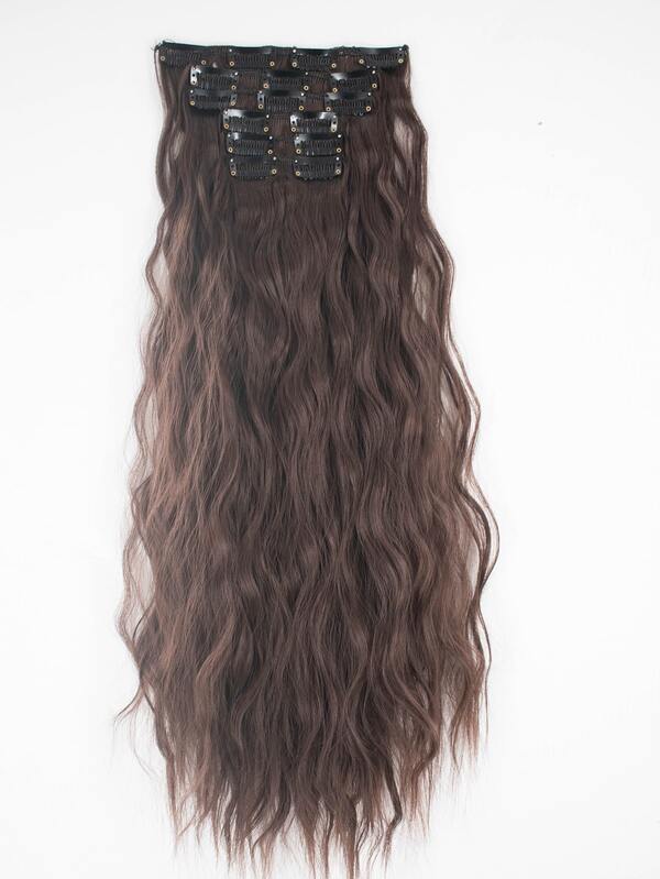 Clip Long Curly Synthetic Hairpiece SHEIN USA