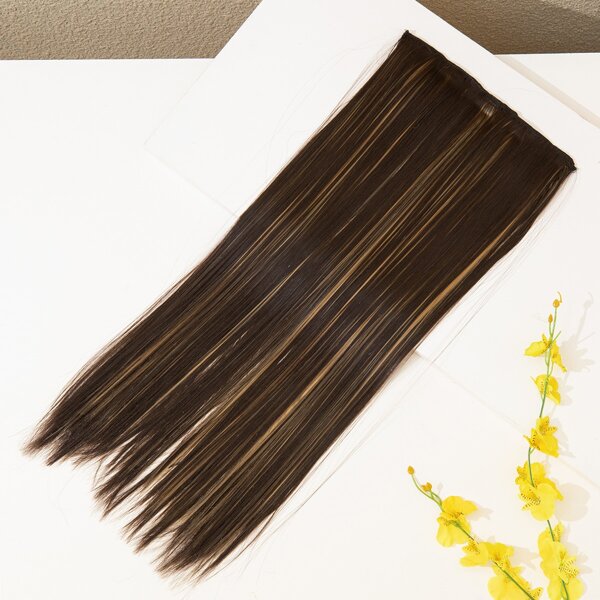 

Long Straight Synthetic Hair Extension, Brown