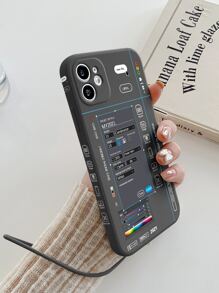 1 Vỏ bảo vệ điện thoại di động sơn bên Tpu có dây đeo tay, tương thích với Apple Iphone Series Iphone7 8 11 12 13 14 Promax Plus X Xr Xsmax Se2 Và Iphone15, 15pro, 15plus, 15Promax, Samsung Galaxy Series Galaxy A03s, A03core, A04, A12, Tương thích với A13, A14, A21s, A22, A23, A32, A33, A34, A50, A51, A52, A53, A54, A71, A72, A73, S20fe, S21, S21plus, S21ultra, S22, S22plus, S22ultra Với iPhone15/15Plus /15Pro/15Promax - màu đen - Xem 3