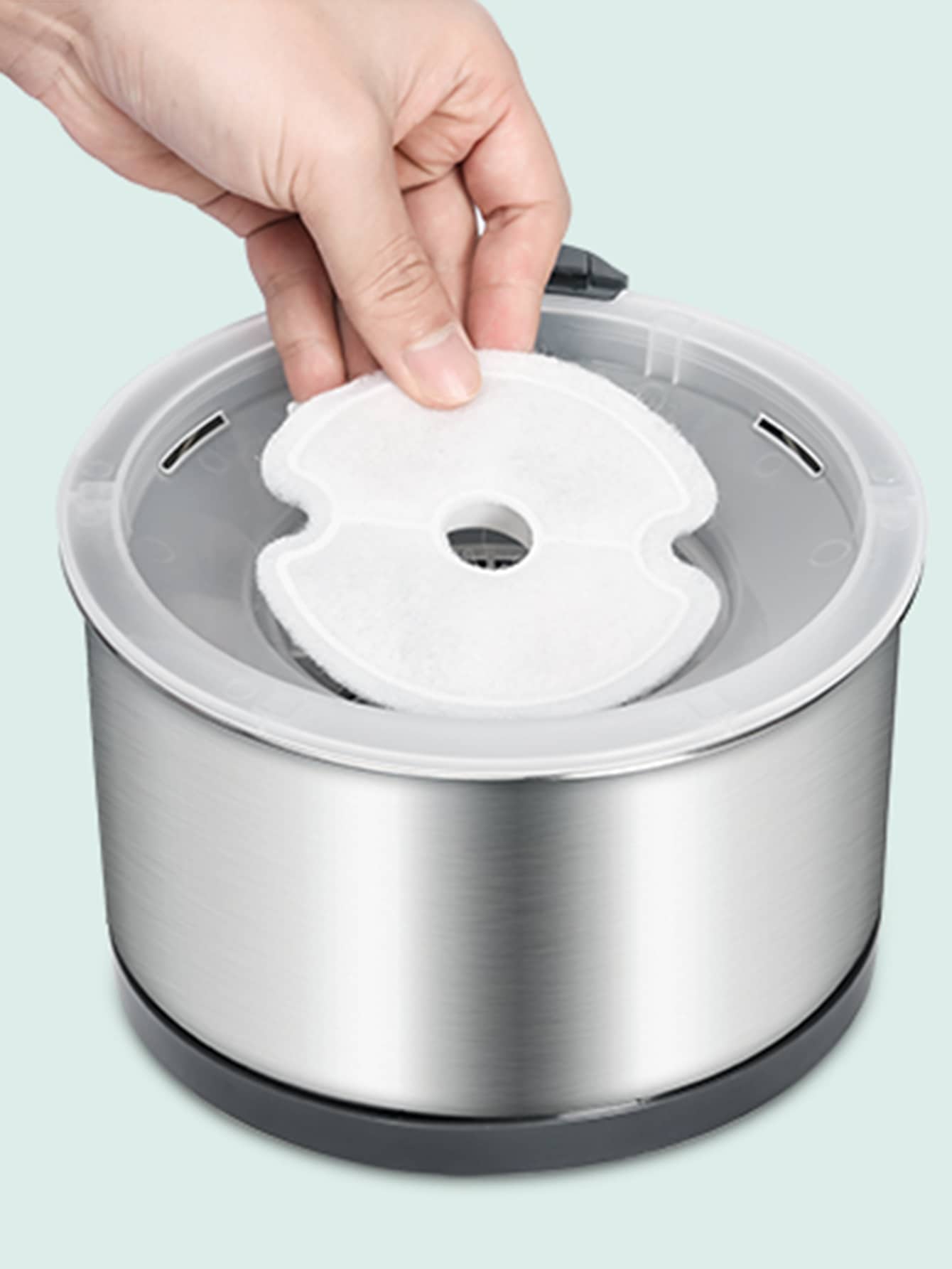 1 set Filtro de mascota agua - Multicolor - Añade 3