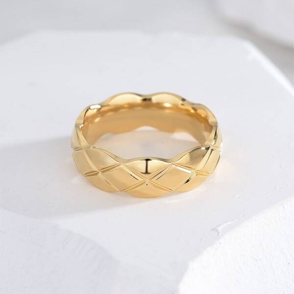 

1pc Simple Ring, Gold