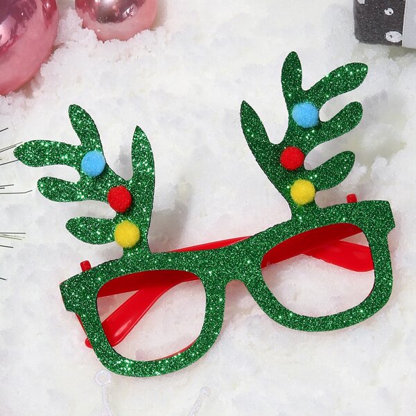 

Christmas Glasses Frame, Multicolor