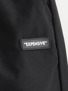 SHEIN Boys 2pcs Slant Pocket Patch Detail Trousers - Multicolor - View 4