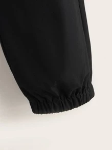 SHEIN Boys 2pcs Slant Pocket Patch Detail Trousers - Multicolor - View 5