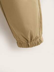 SHEIN Boys 2pcs Slant Pocket Patch Detail Trousers - Multicolor - View 8