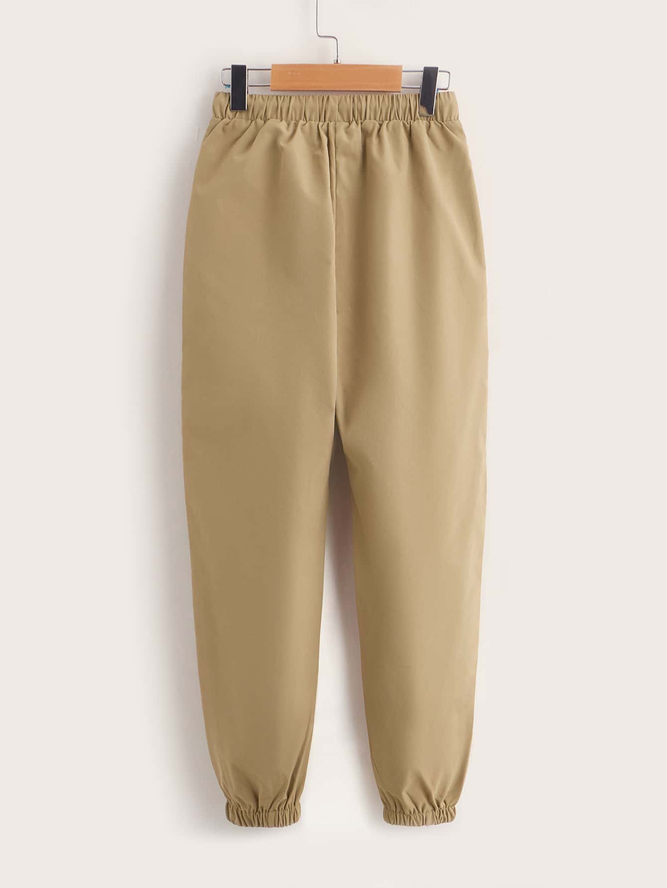 SHEIN Boys 2pcs Slant Pocket Patch Detail Pants - Multicolor - View 9