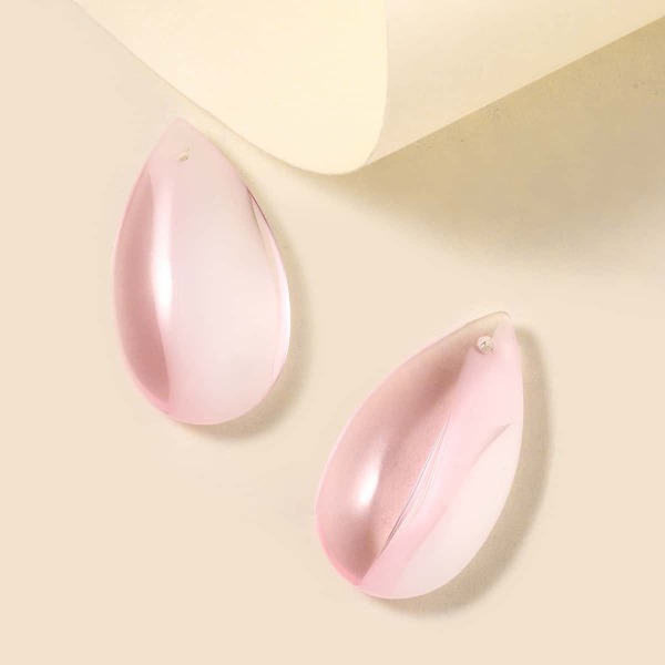 

2pcs Water Drop Pendant, Multicolor