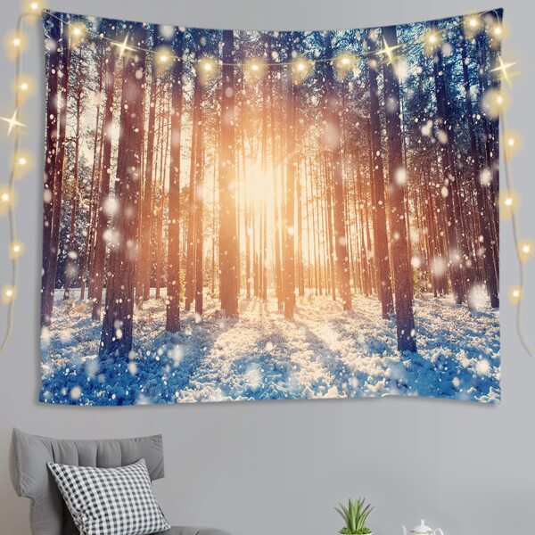 

Forest Print Tapestry, Multicolor