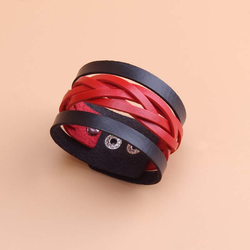 

PU Leather Layered Bracelet, Multicolor
