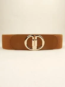 90釐米大碼尺碼彈性腰身帶 - 棕色 - 查看 5