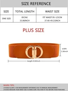 90釐米大碼尺碼彈性腰身帶 - 棕色 - 查看 6