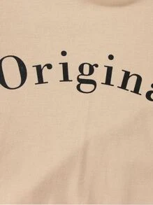 女孩字母圖案連帽衫和拼接側邊接縫衛褲 - 彩色 - 查看 3