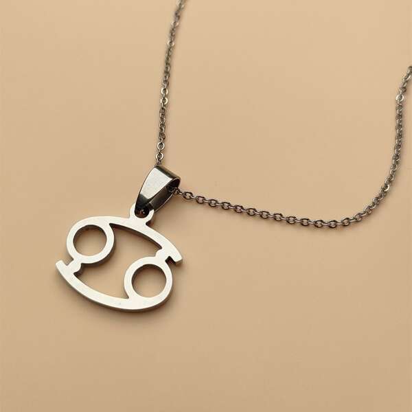 

Stainless Steel Constellation Charm Necklace, Silver