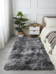 1 pieza Alfombra de piso de felpa - Gris - Ver 1