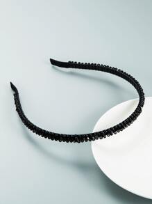 Trang trí pha lê Băng đô Mỏng Thanh lịch - màu đen - Xem 2