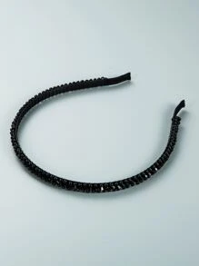 Trang trí pha lê Băng đô Mỏng Thanh lịch - màu đen - Xem 4