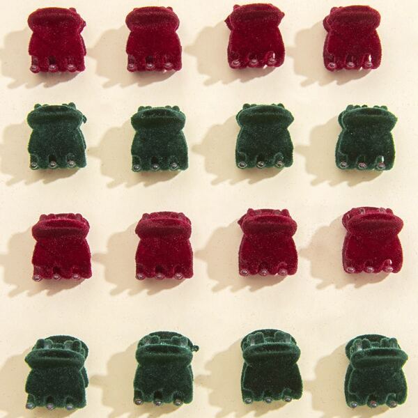 

16pcs Small Hair Claw, Multicolor
