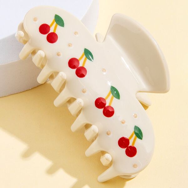 

Cherry Print Hair Claw, Multicolor