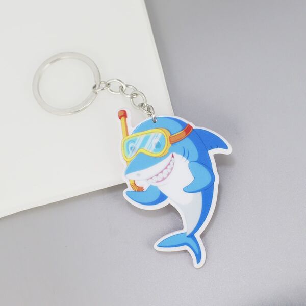 

Animal Charm Keychain, Multicolor