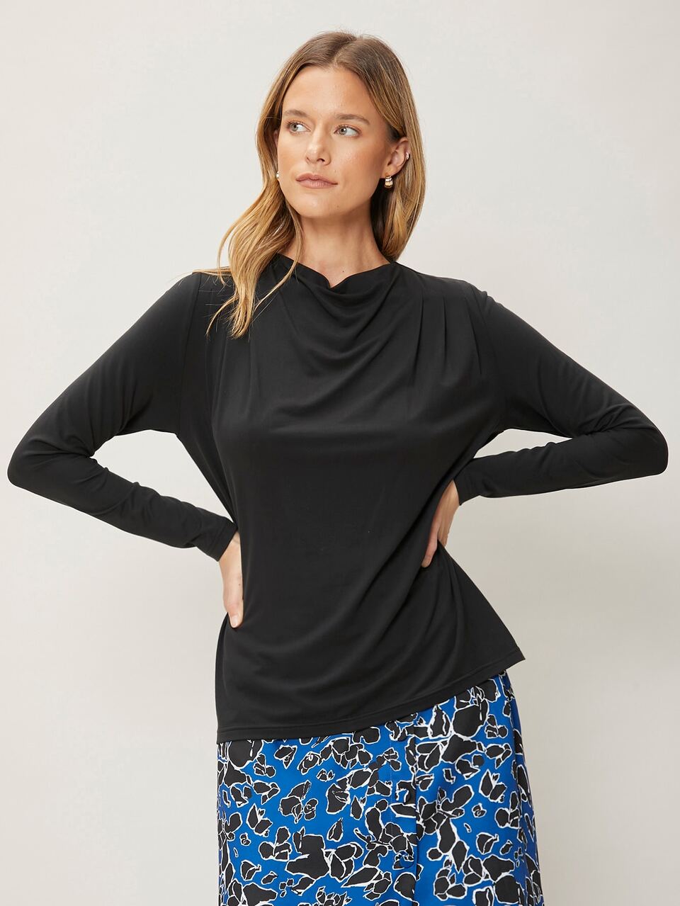 MOTF MODAL DRAPED T-SHIRT