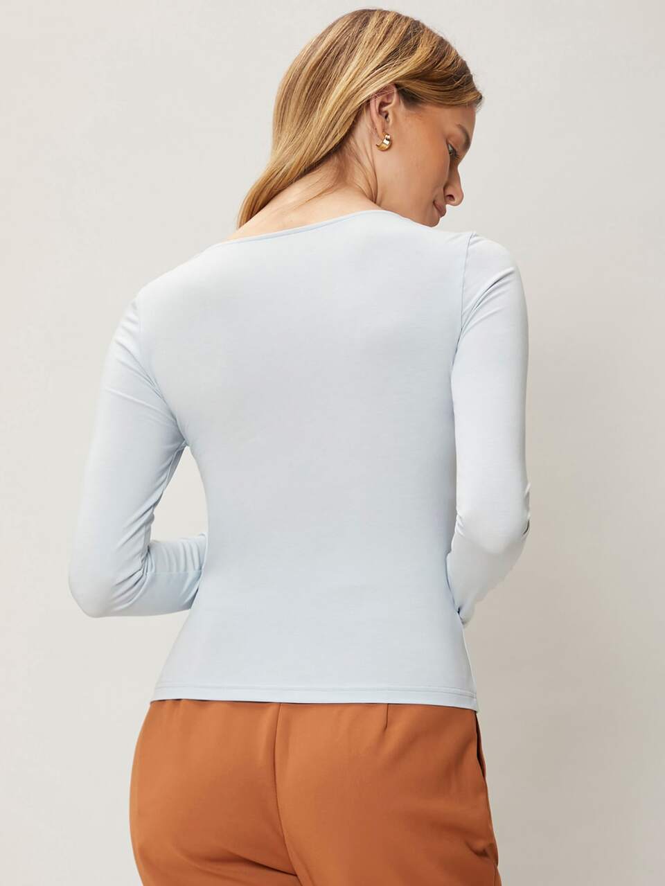 MOTF VISCOSE SLIM WRAP T-SHIRT