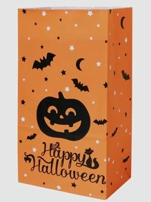 5pcs Halloween Print Paper Gift Bag - Multicolor - View 1