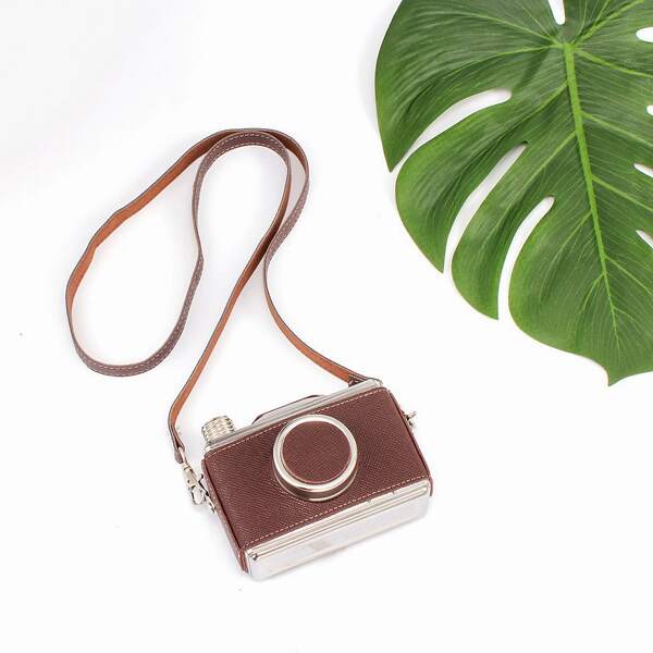 

1pc Camera Shaped Hip Flask, Multicolor