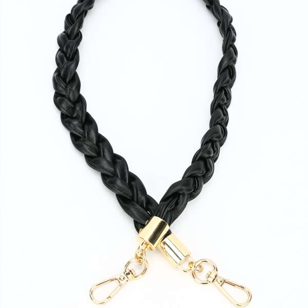 

Braided Design Bag Strap, Black