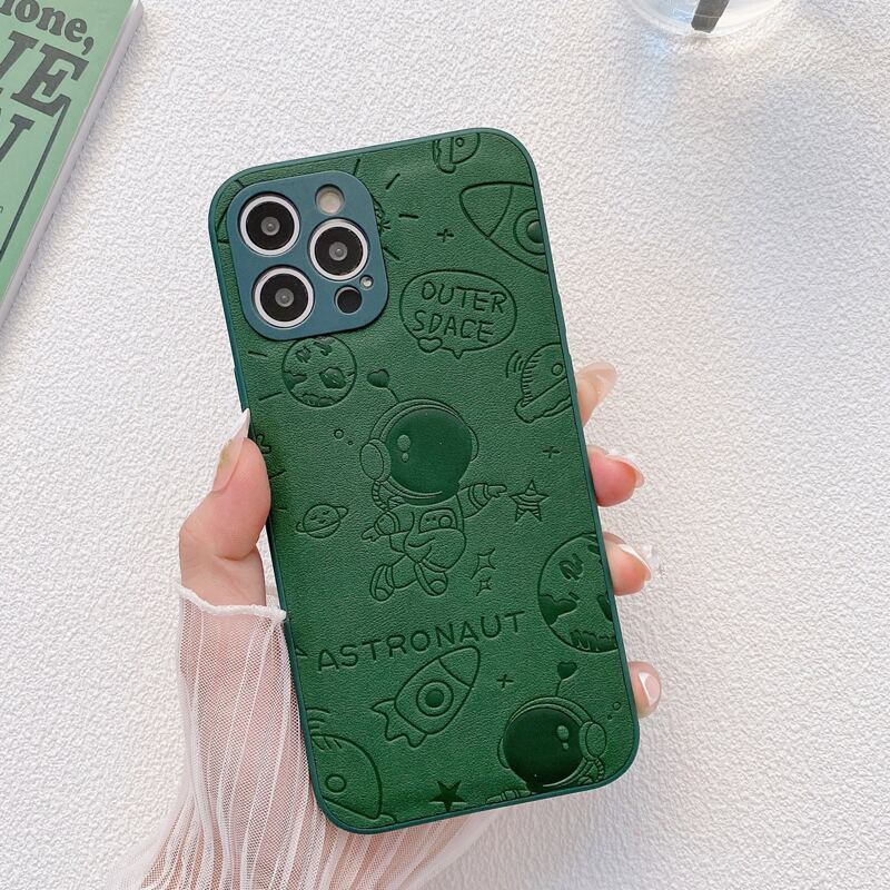 

Astronaut Pattern Phone Case, Green