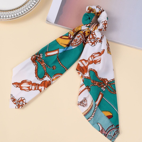 

Color Block Scarf Hair Tie, Multicolor