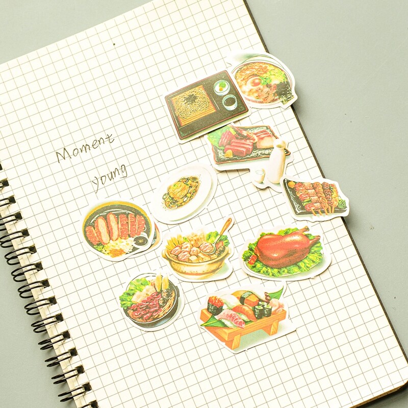 

35pcs Food Pattern Sticker, Multicolor