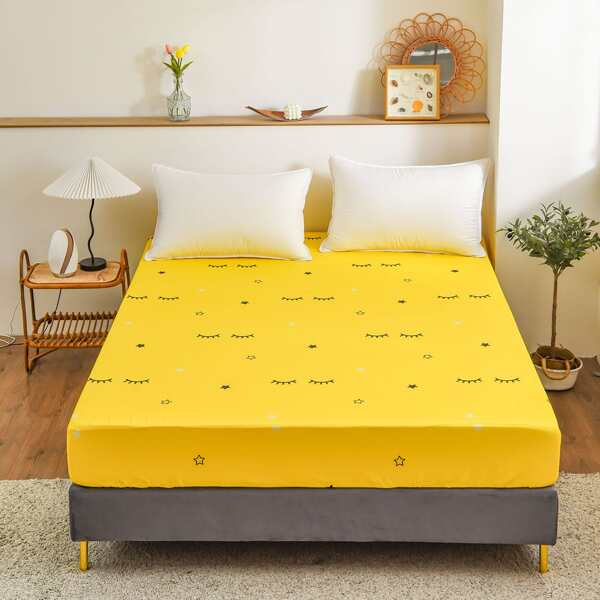 

Eyelash Print Fitted Sheet, Multicolor