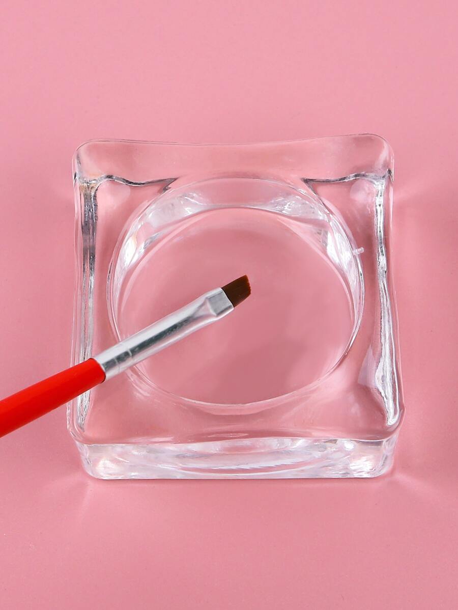 Square Shaped Nail Art Brush Washing Cup