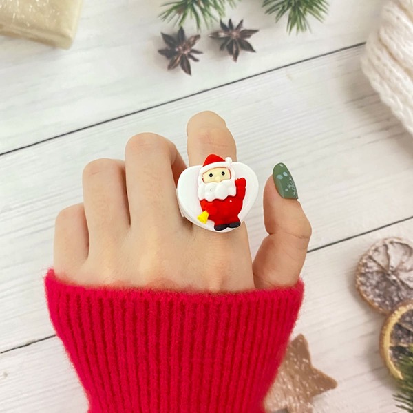 

Christmas Santa Claus Decor Ring, Multicolor