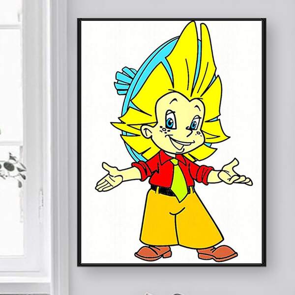 

Cartoon Graphic DIY Diamond Painting Without Frame, Multicolor