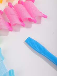 18入組便攜式魔術捲髮器髮型配件捲髮器髮型設計工具DIY捲髮器