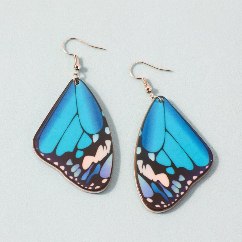 

Butterfly Drop Earrings, Multicolor
