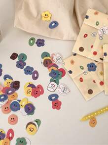 110入組卡通圖案貼紙 - 彩色 - 查看 1