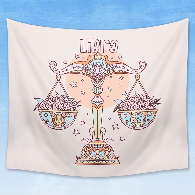 

Libra Print Tapestry, Multicolor
