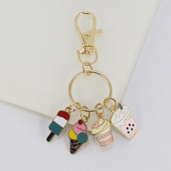 

Food Charm Keychain, Multicolor