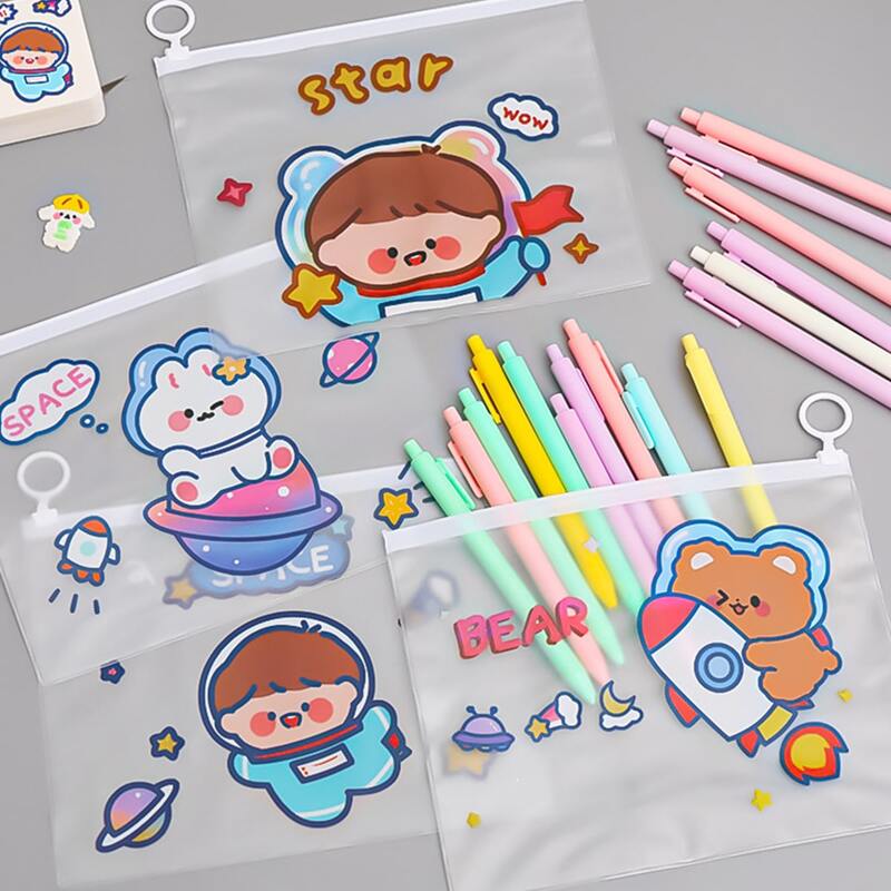 

1pc Cartoon Graphic Random File Bag, Multicolor
