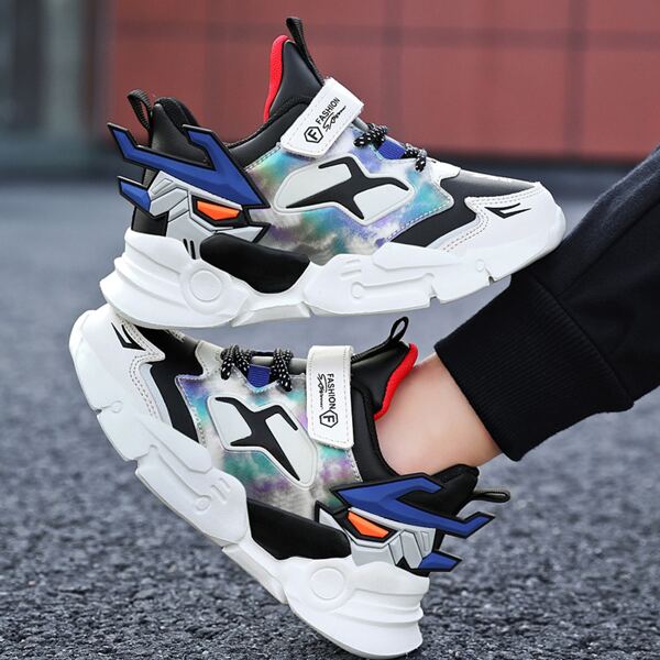 

Boys Colorblock Velcro Strap Sneakers, Multicolor