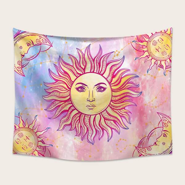 

Sun & Moon Print Tapestry, Multicolor